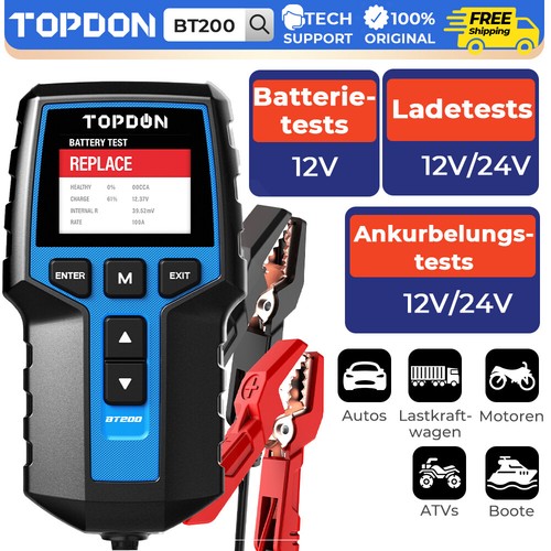 Topdon bt200 tester - topdon,